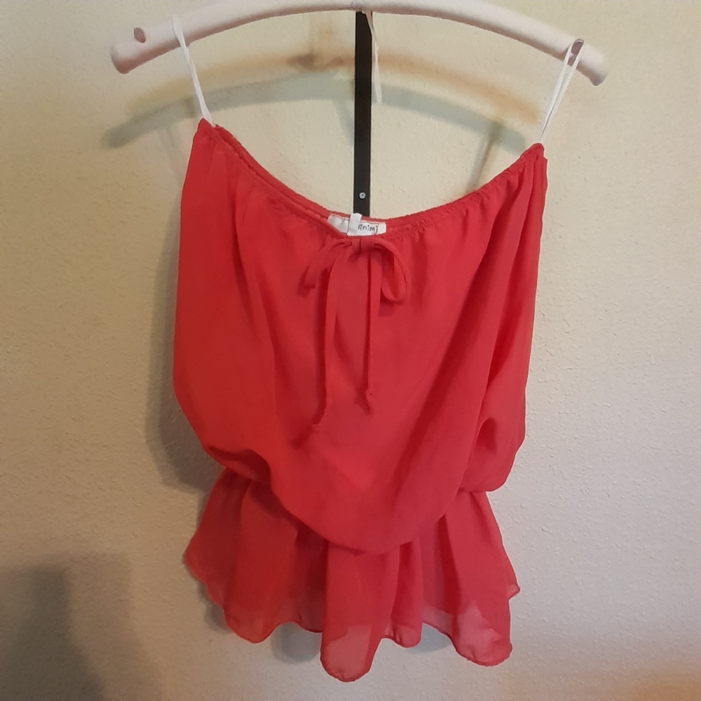 Strapples top coral size M